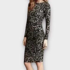 Ganni Anthropologie Women’s Dress Medium Ruching Textured Romantic Whimsical